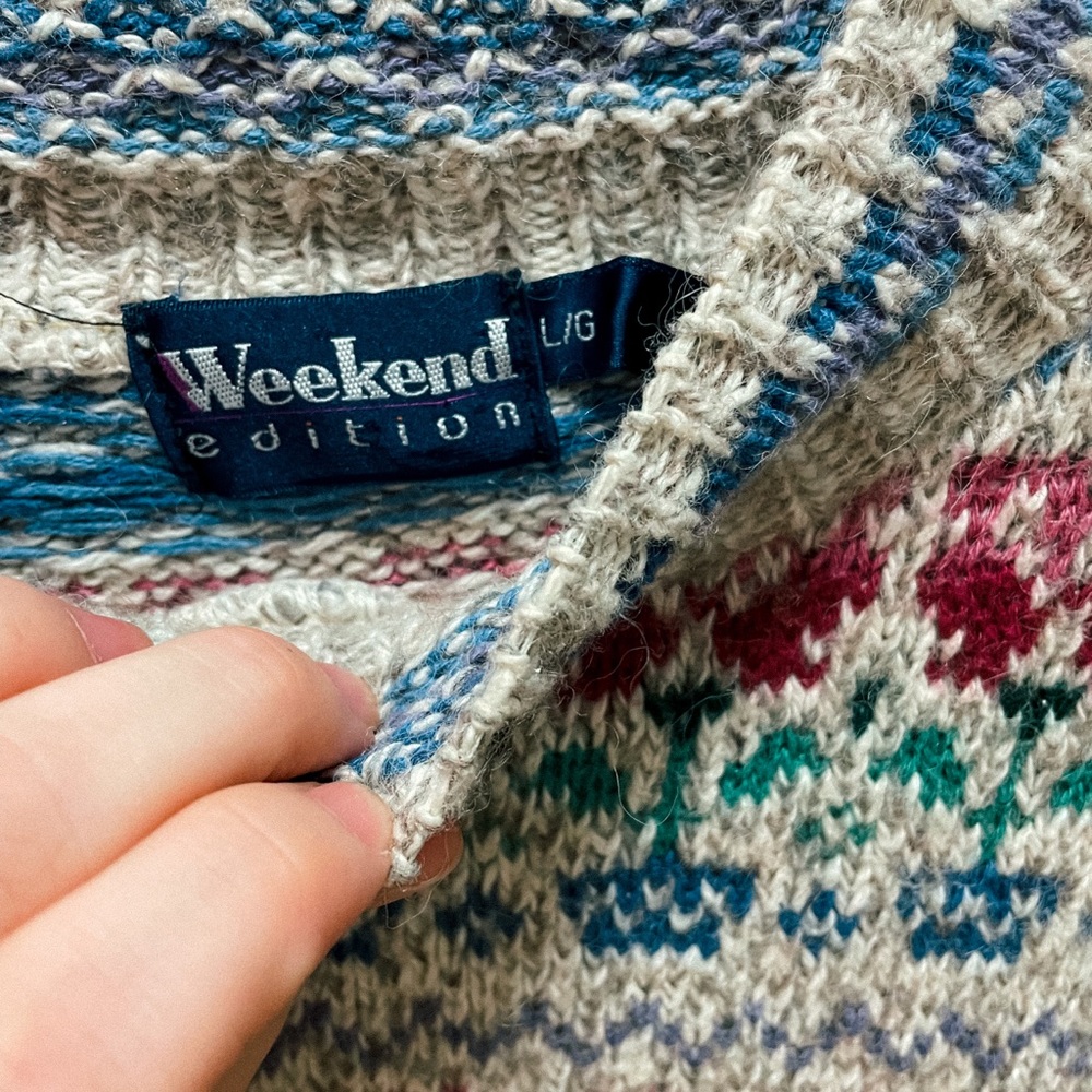 Vintage grandma style sweater - Picture 3 of 4